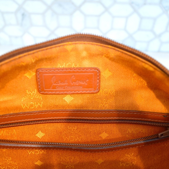 MCM Visetos Congnac Boston Bag Golf Collection Large - Picture 16 of 16